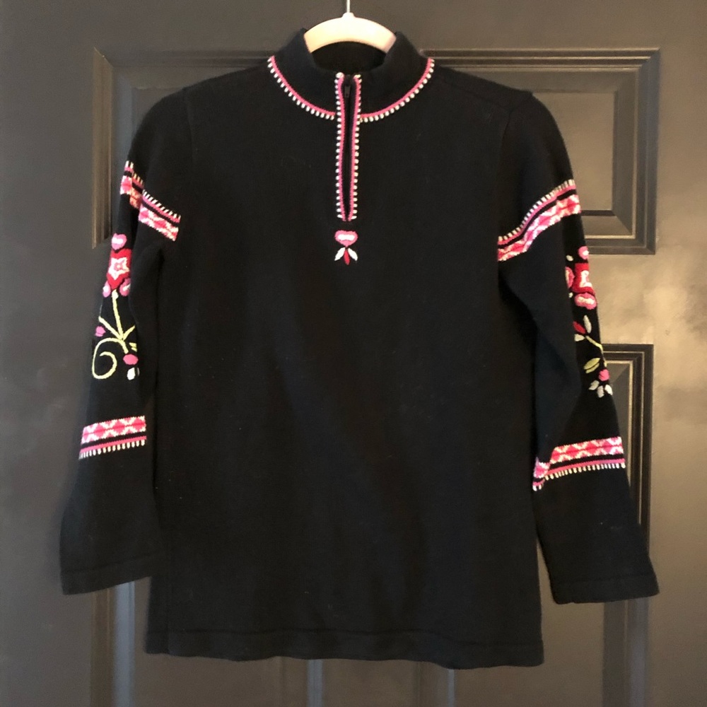 Hanna Andersson size 140 embroidered sweater